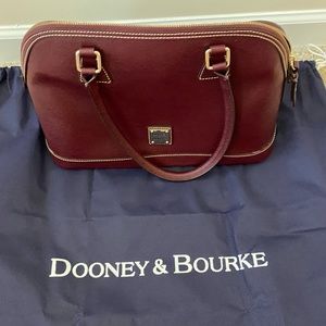 Rooney and Burke Bordeaux Domed Satchel NEW W/ TAG